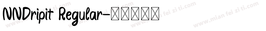 NNDripit Regular字体转换